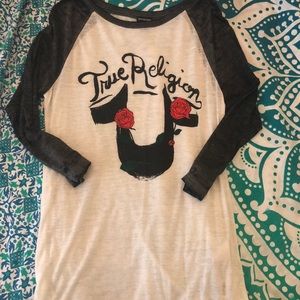 True religion baseball tee